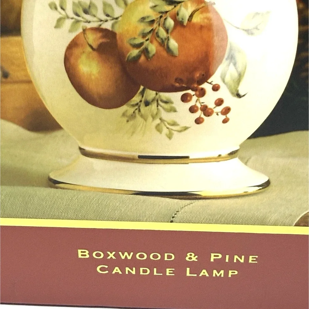 Lenox Williamsburg Boxwood and Pine Candle Lamp Tealight Votive Candleholder